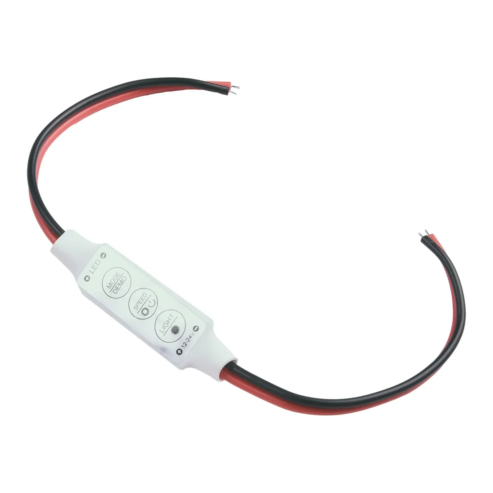 Strip Light Adjustable Brightness and Speed with 12V Mini LED Strip Light Dimmer Controller for 3528 5050 5630