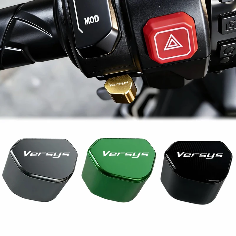 

Мотоциклетная кнопка-переключатель CNC 2026 для Kawasaki VERSYS1000 VERSYS 650 300 1000 ER6N ER6F, кнопка поворотника, колпачок ключа, алюминиевая