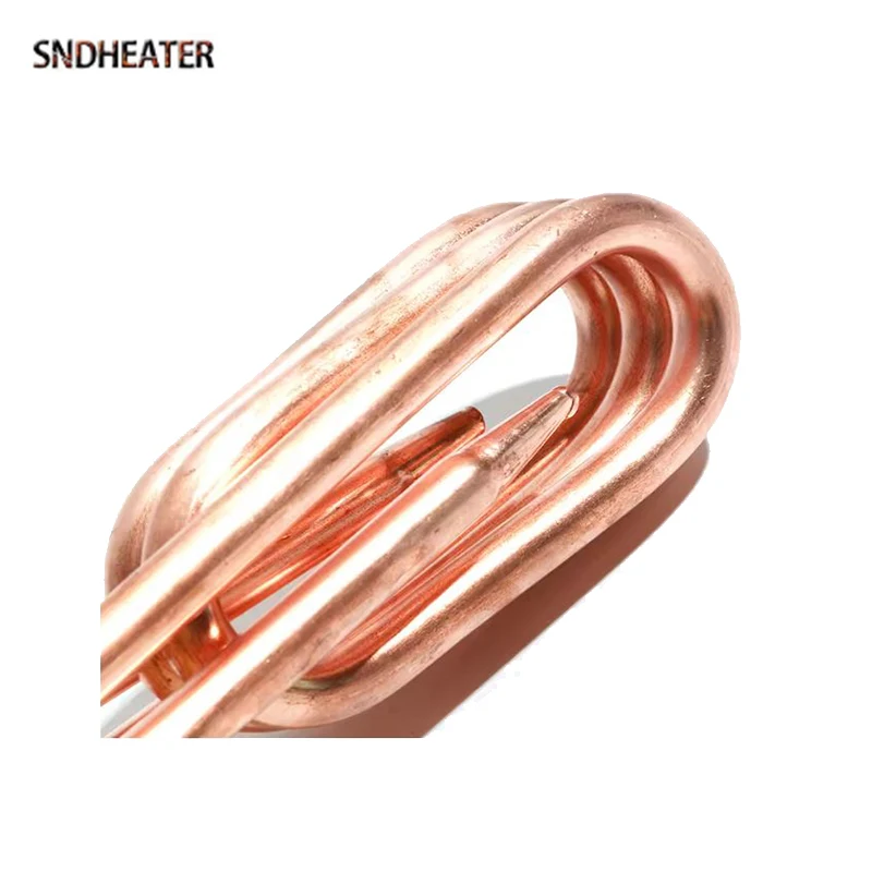 SNDHEATER 220 В электрический медный нагревательный элемент 2000 Вт 3000 Вт водонагреватель 100 мм/120 мм 63 мм фланец с трубкой зонда для термопары
