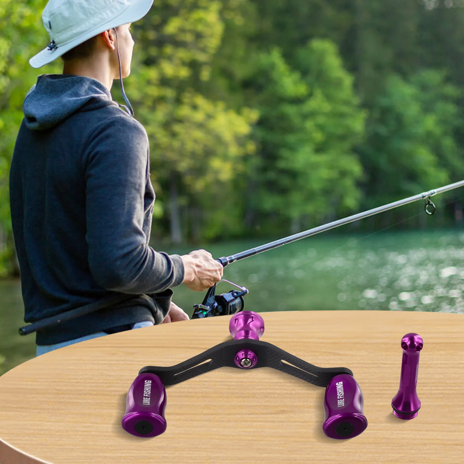 

Балансировочная рукоятка для катушек EXLSTLT/FUEGO, 29 г, карбоновая, для спиннинговых катушек, двойная, рыболовные инструменты