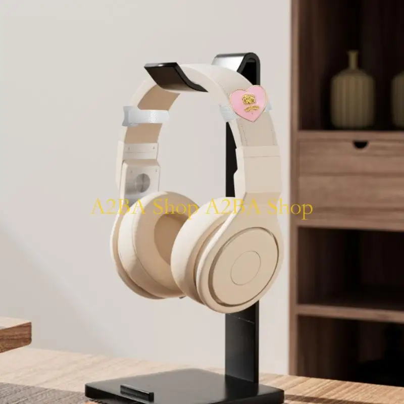 A2BA 2 Piece/Set Stylish Floral Heart Headphone Jewelry Decorative Enameled Detail Adds Fun To Your Look