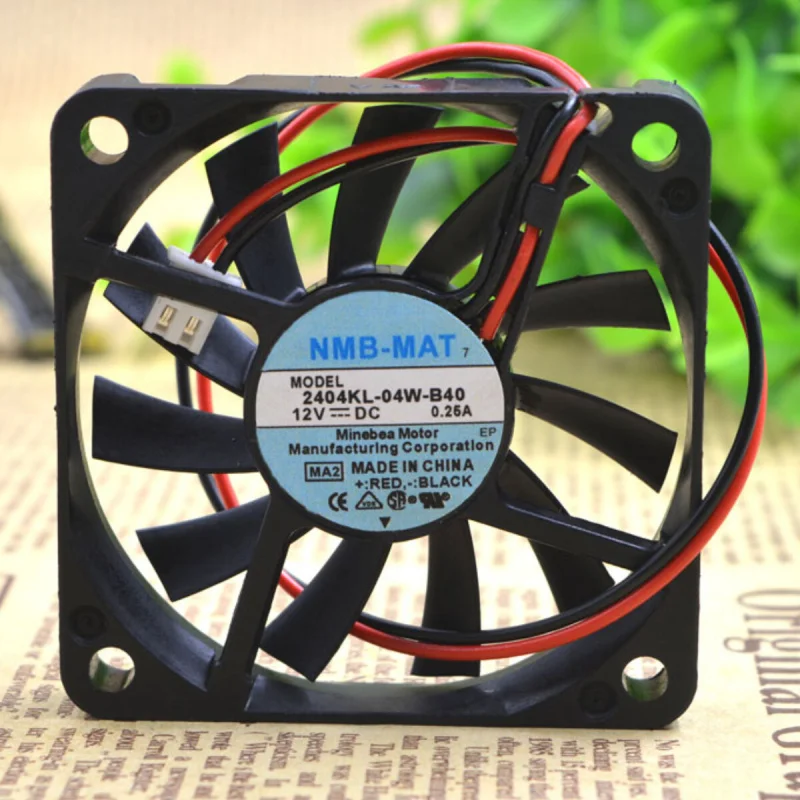 X For NMB 2404KL-04W-B40 | 12V 0.25A | 6CM | Industrial Chassis Cooling Fan 1PCS