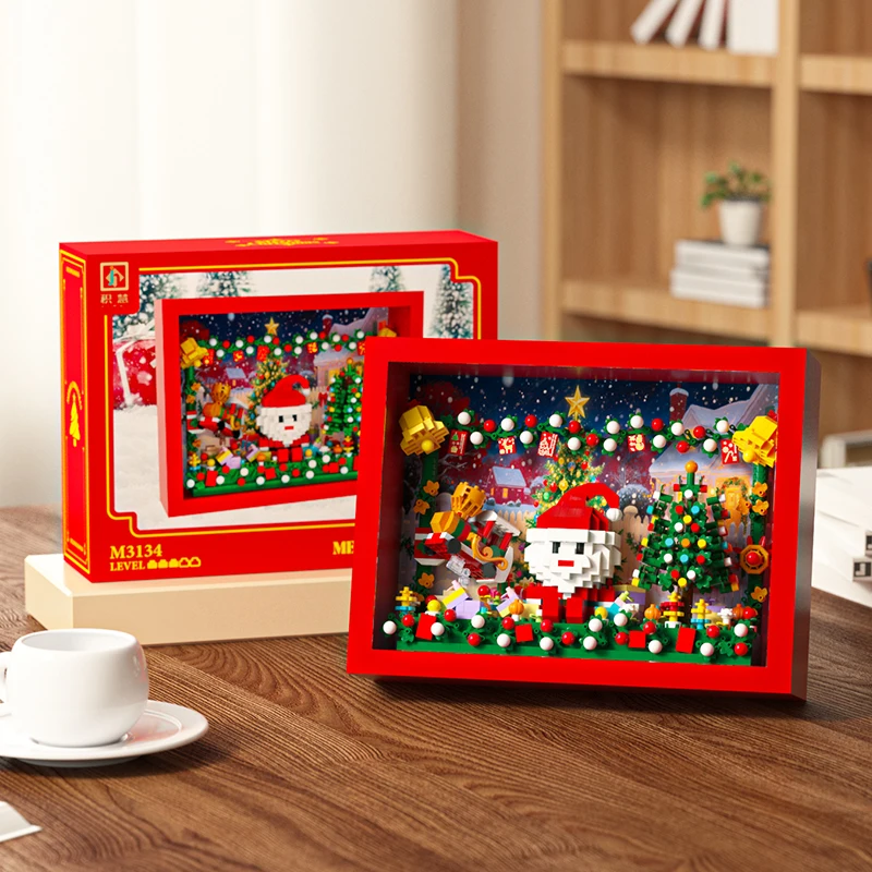 MOC Creatieve Bloemen 3D Frame Bouwstenen Set, DIY Bloemenpuzzel met Achterwand, Wand- & Bureaudecoratie Cadeau voor Meisjes & Kinderen