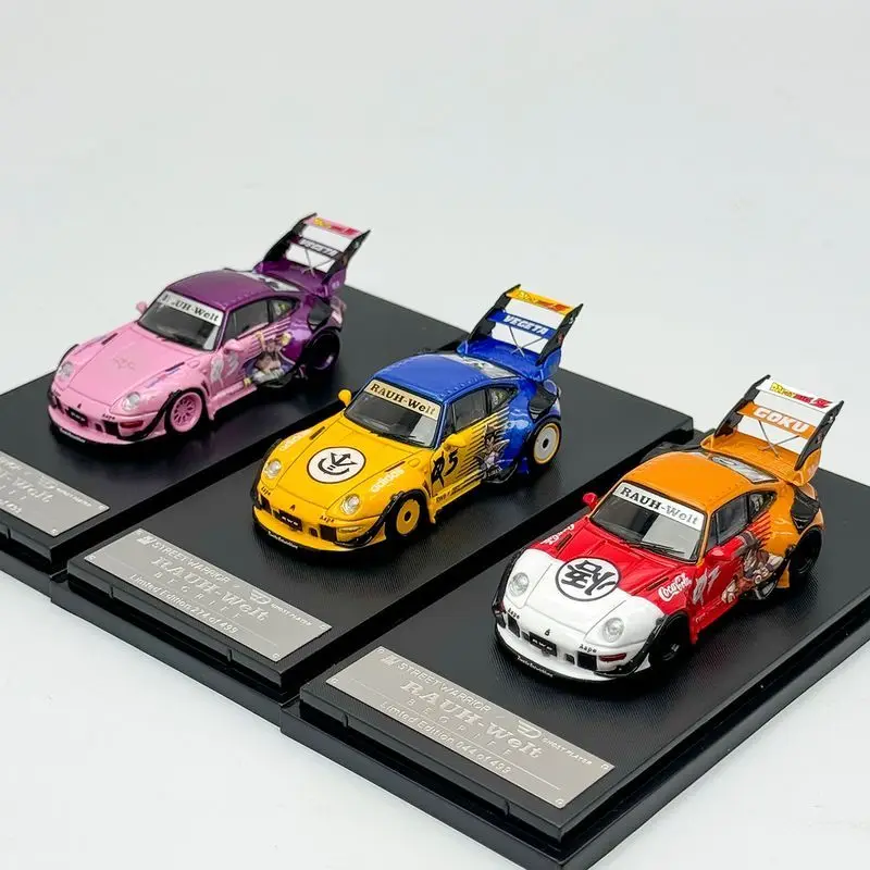 

SW 1:64 Porsche 911 RWB 993 Dragon Ball Paint Simulation Alloy Car Model