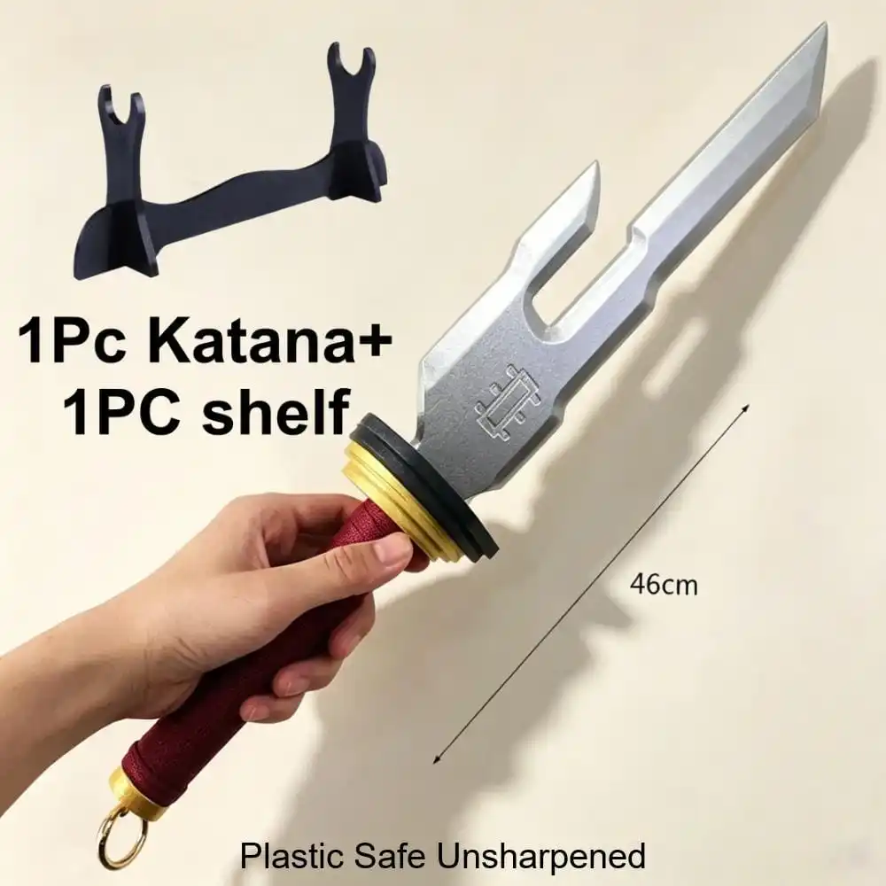 16inch Jujutsu Kaisen Fushiguro Toji Katana With Stand Set Anime Cosplay Prop Sword Ninja Knife Blade 1:1 Scale Plastic Toy Gift
