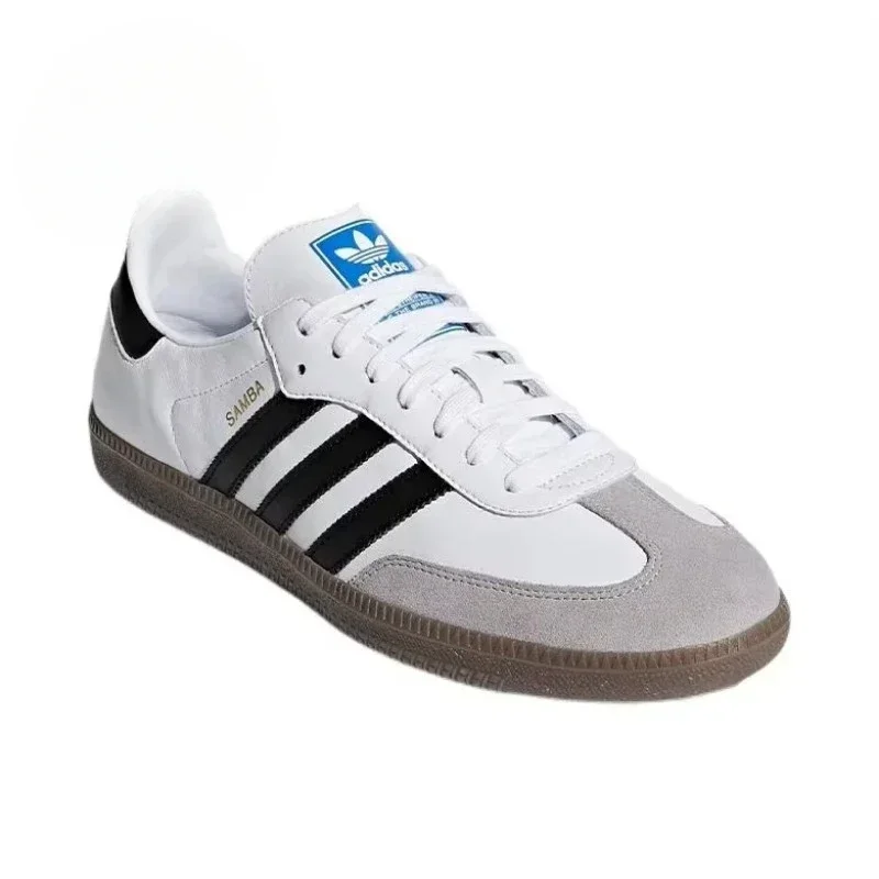 New Adidas Originals Samba OG White and Black Women and Men Unmarked Low Top Lightweight Non-slip German Training Board Shoes image 2