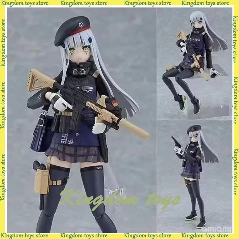 Figma 573 Frontline Anime Figures HK416 Action Figures Girls Collectible Model PVC Statue Room Decoration Birthday Gifts Toys