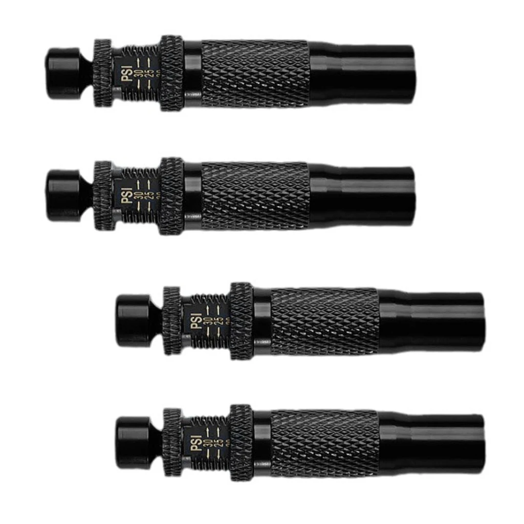 4pcs  Automatic Tire Deflators Set Of 4, Adjustable Pressure Suitable For Offroad Vehicles Motorcycle Use Includes Valves Caps