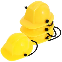 Mini Construction Hat Plastic Dolls Helmets Safety Hard Hats Miniature Party Caps New