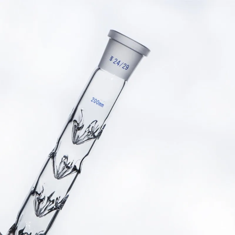 24/29 24/24  High borosilicate glass Vigreux distillation column dephlegmator Lab Supplies 200/300/400mm