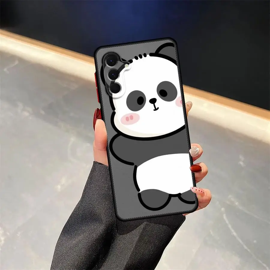 حافظة لهاتف سامسونج جالاكسي A72 A22 A36 A21 A23 A31 A56 A25 A26 A32 A73 A52 A71 لطيف الكرتون الباندا #3