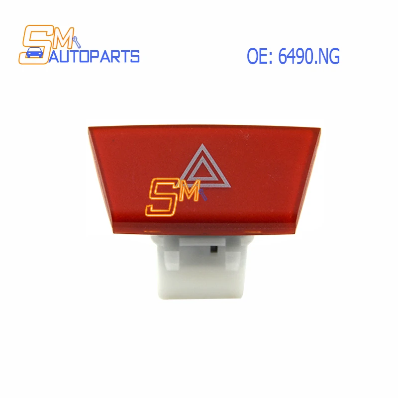 High Quality Warning Hazard Light Emergency Button Switch 6490.NG 6490 NG 6490NG for Citroen C1 Toyota Aygo Mk1 Peugeot 107