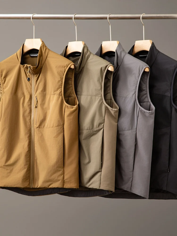 

King Version Series Lightweight Outdoor Windproof Waterproof Cotton Sport Vest Casual Faionable Autumn Winter Zipper Decorated