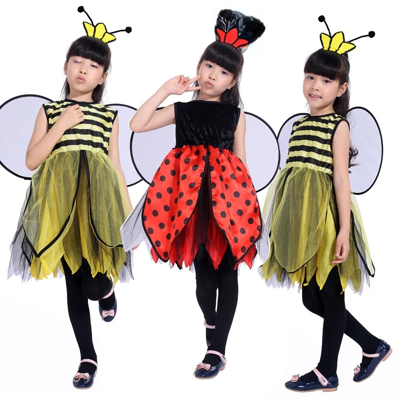 

loween Bee Costume Performance Suit Women's Traditional Ethnic Stage Costume Honey Bee Outfit for Par And Festival