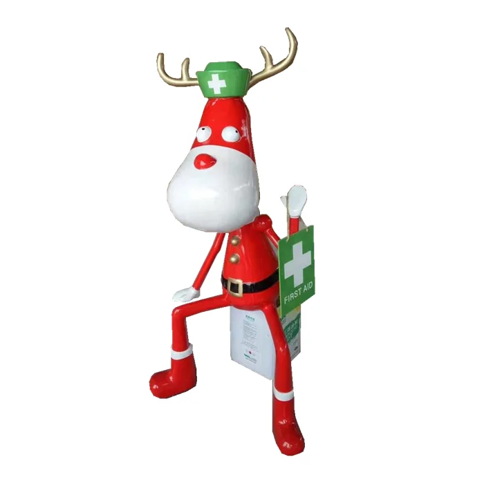 funny red dancing Christmas deer decoration