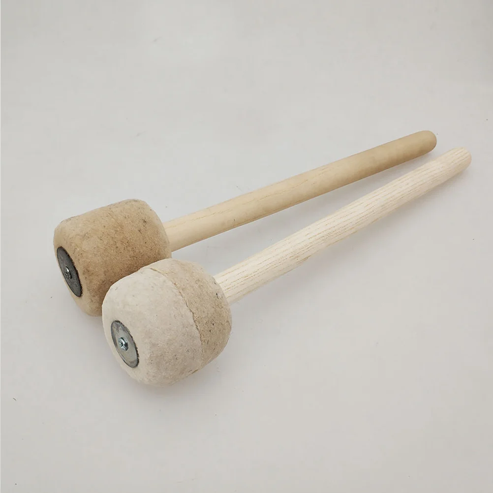 

Wooden H Stick Professional Wool Felt Head Mallets Percussion Instrument Accessories Durable Tone Quality