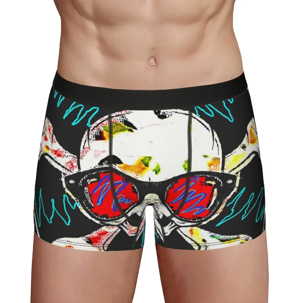 Skull  Underpants Homme Panties Men's Underwear Comfortable Shorts Boxer Briefs