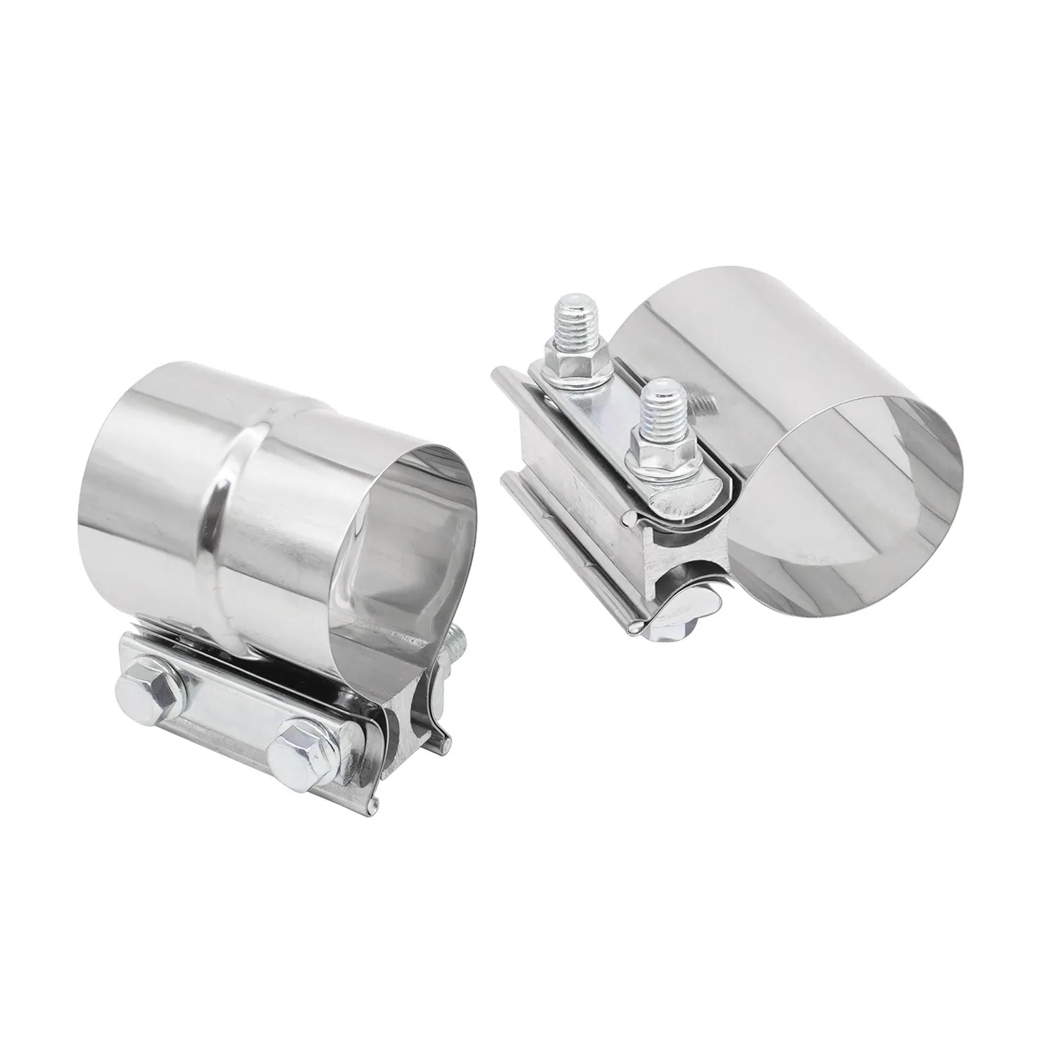 Exhaust Butt Joint Band Clamp 304 Stainless Steel Sleeve Coupler 2