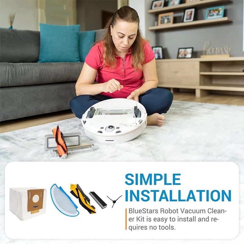 Untuk ECOVACS DEEBOT OZMO T8 T8 AIVI T8 MAX N8 Pro N8 Pro +, Yeedi Vac Robot penyedot debu sikat sisi utama pel Filter Hepa