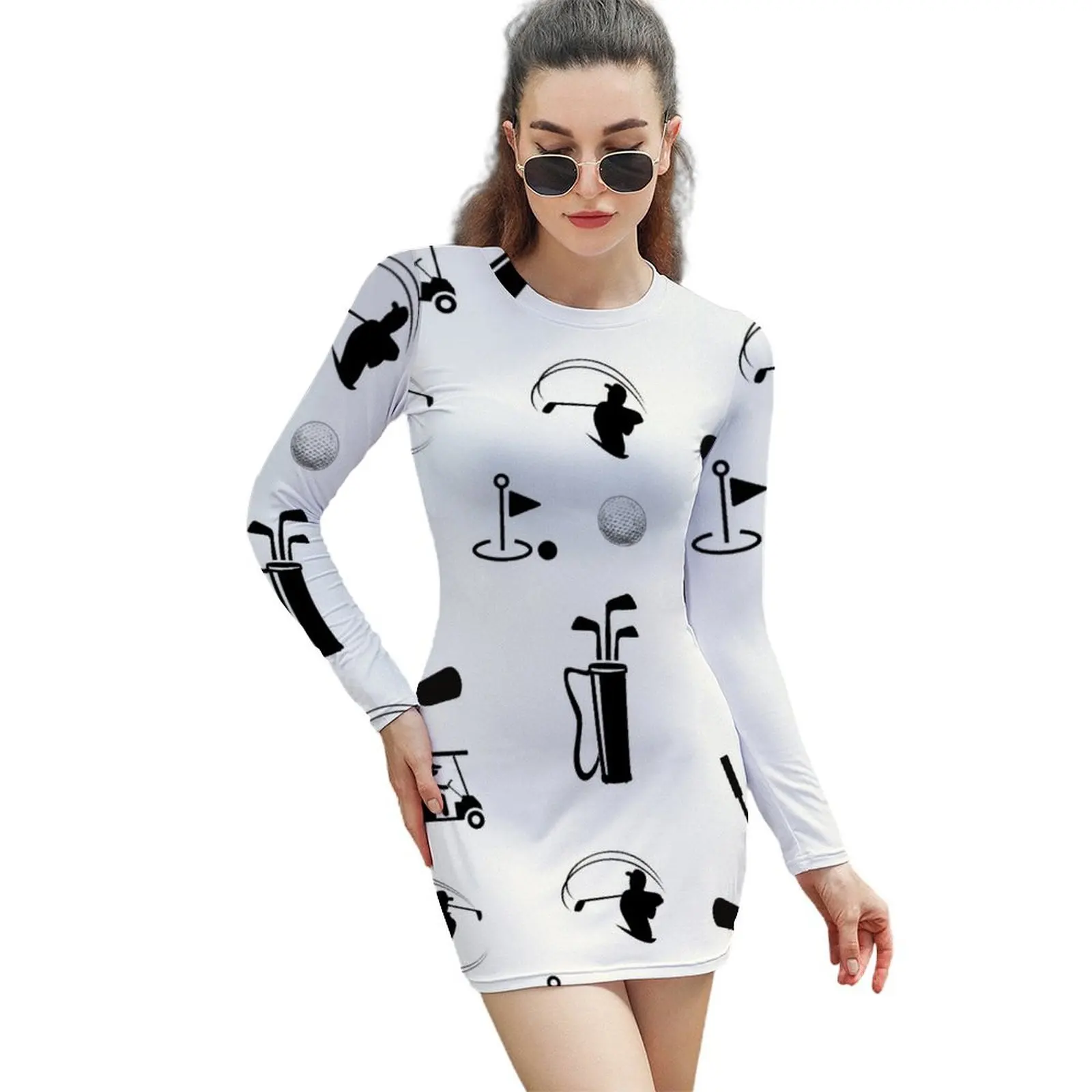 

Golf Long-Sleeved Sheath Dress women's clothing summer 2024 novelties Dresses gala elegant and pretty women's dresses Prom gown