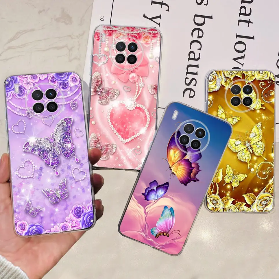 For  Huawei nova 8i Case nova8i Cover NEN-L22 LX1 LX3 Case Back Cover Cartoon Cool Style Animals Girly Soft TPU Silicone Bumper