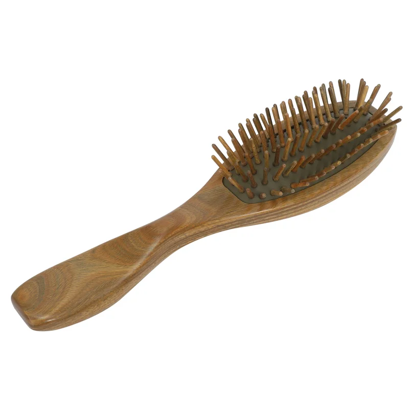AA20-3X Sandalwood Hair Brush Wooden Natural Handmade Detangling Massage Hair Comb With Gift Box