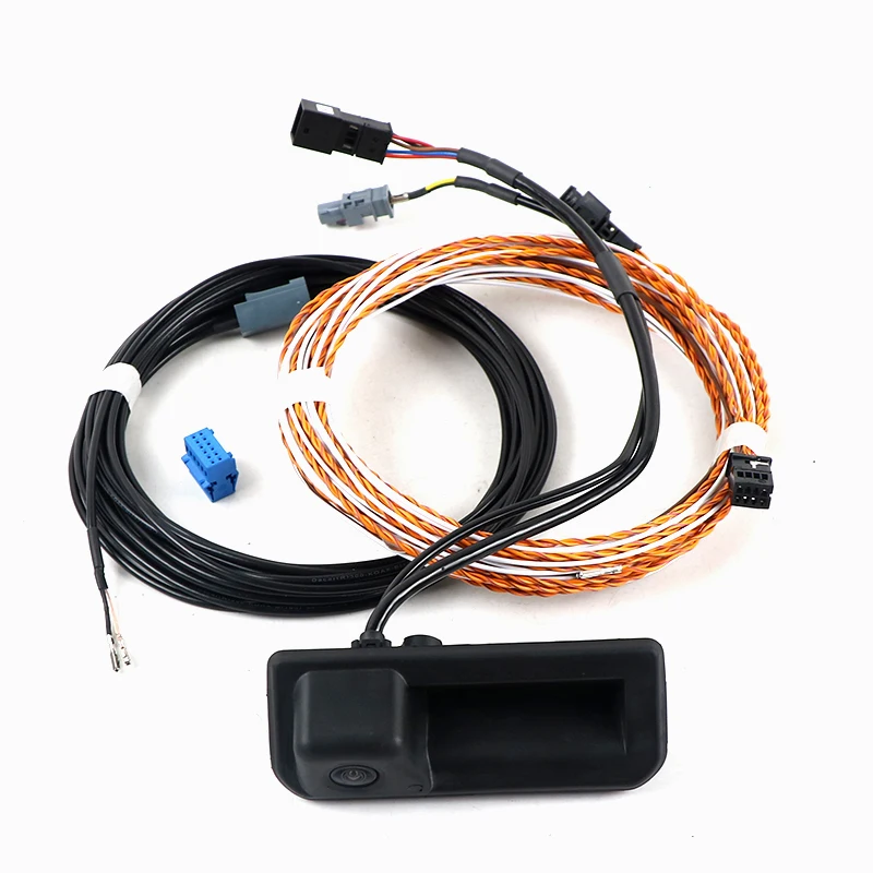 8W8827566D Rear View Camera With HighLine Guidance Line Wiring Harness For Audi  A5 S5 Camera Trunk Reversing Image 8W8 827 566