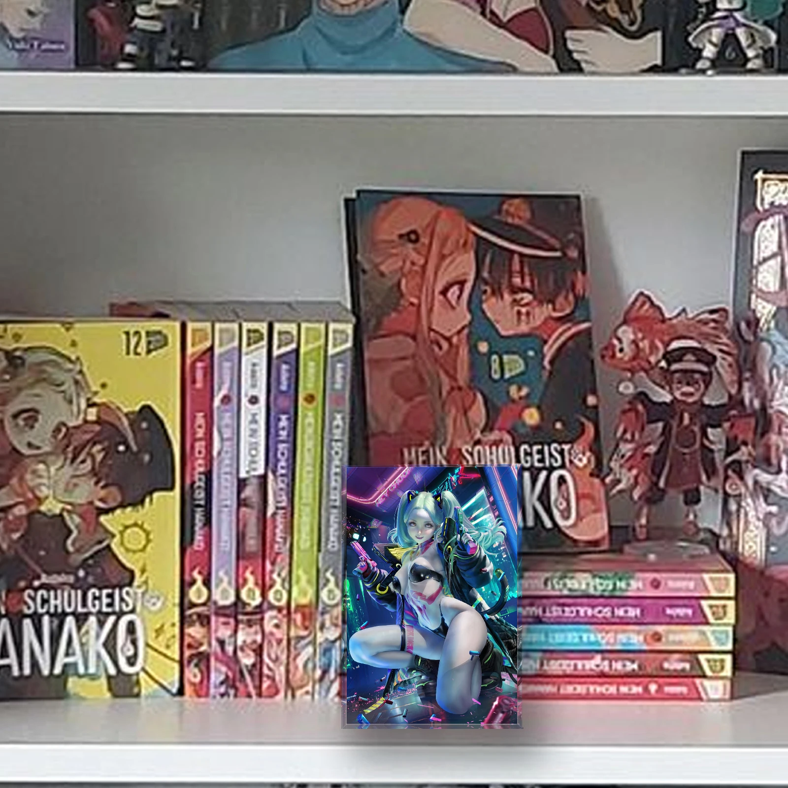 ريبيكا سايبربانك Edgerunners مثير Waifu كتلة أكريليك ، حامل فني لفتاة أنيمي ، هدية ديكور مكتب مخصص ، طوب مقتني قابل للجمع #5
