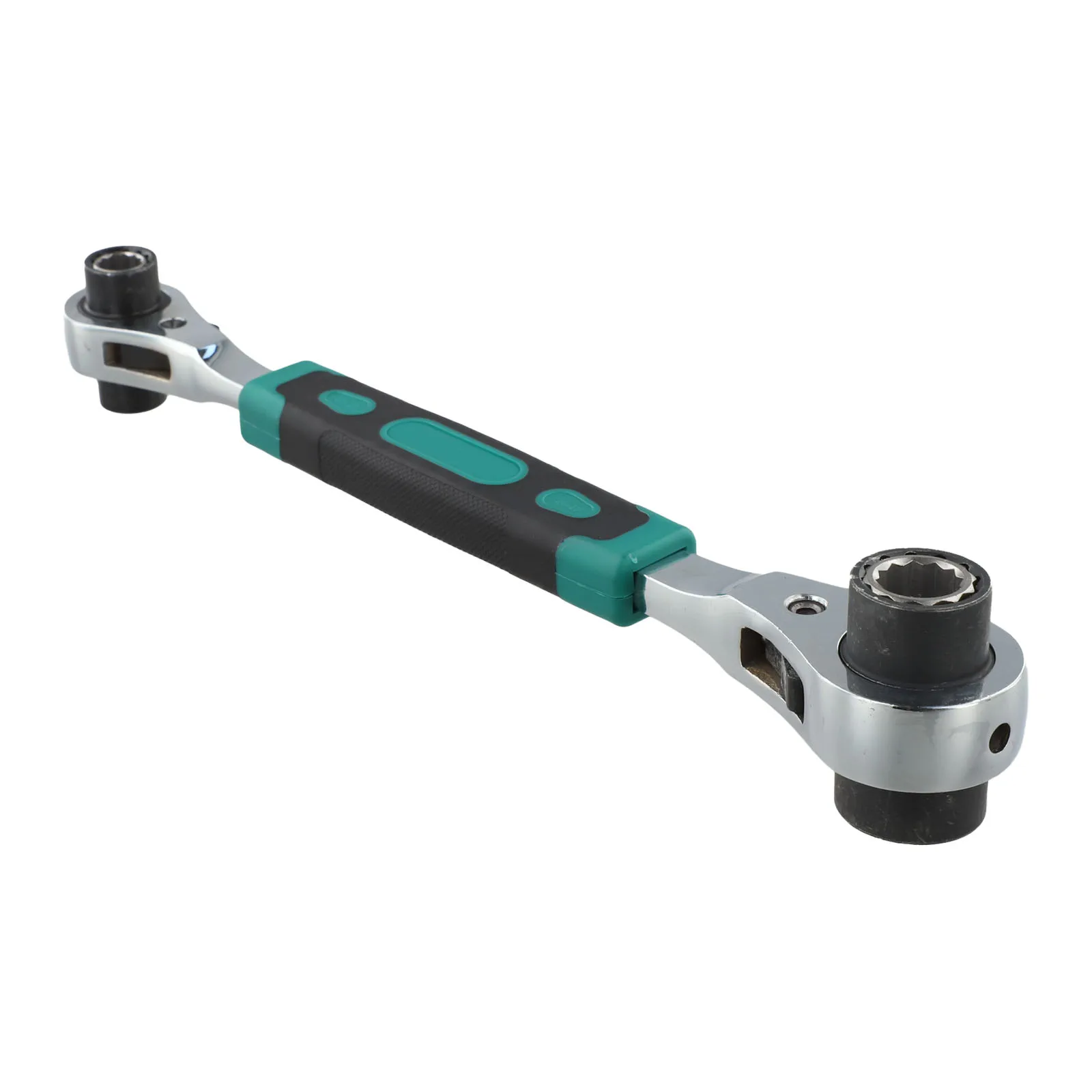 Bidirectional Ratchet Long Black Ratchet Wrench 290mm 11.41in Ergonomic Ratchet Handle Anti-Rust Treatment High Torque Demand