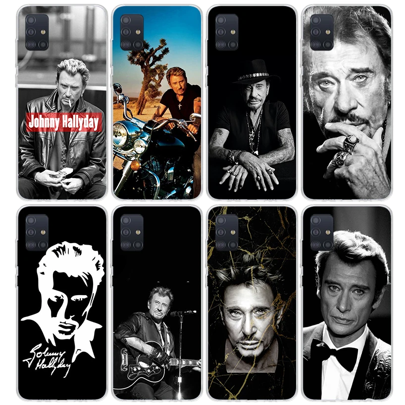 Johnny Hallyday Music Phone Case For Samsung Galaxy A51 A50S A41 A40 A31 A30S A21S A20S A10S A20E A71 A70 A6 A7 A8 A9 Print Shel