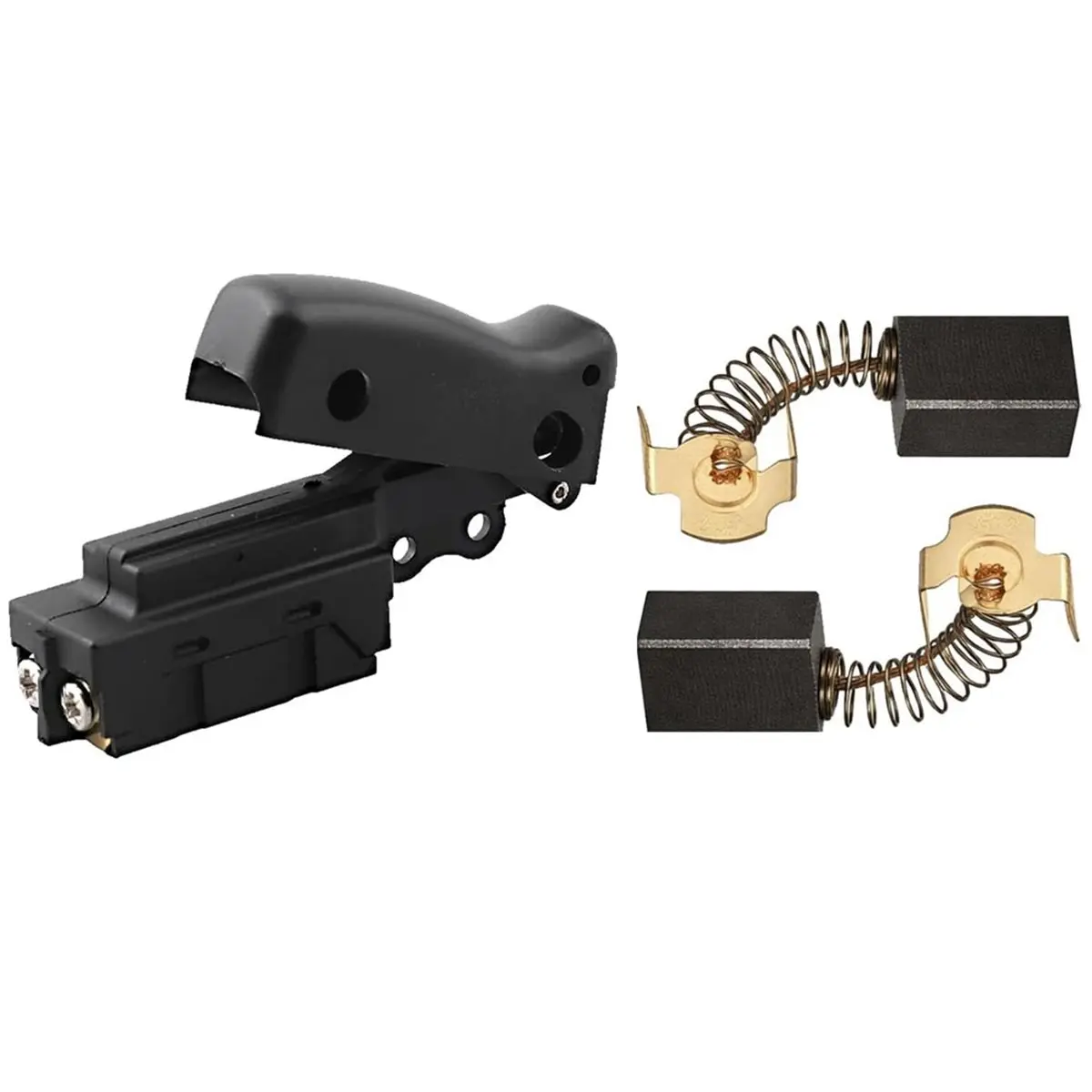 

【TODAY-BUY】~@ Miter Saw Trigger Power Switch Replacement for Dewalt DW712 DW715 DW716 DW717 DW718 DWS780, with 2xCarbon Brush