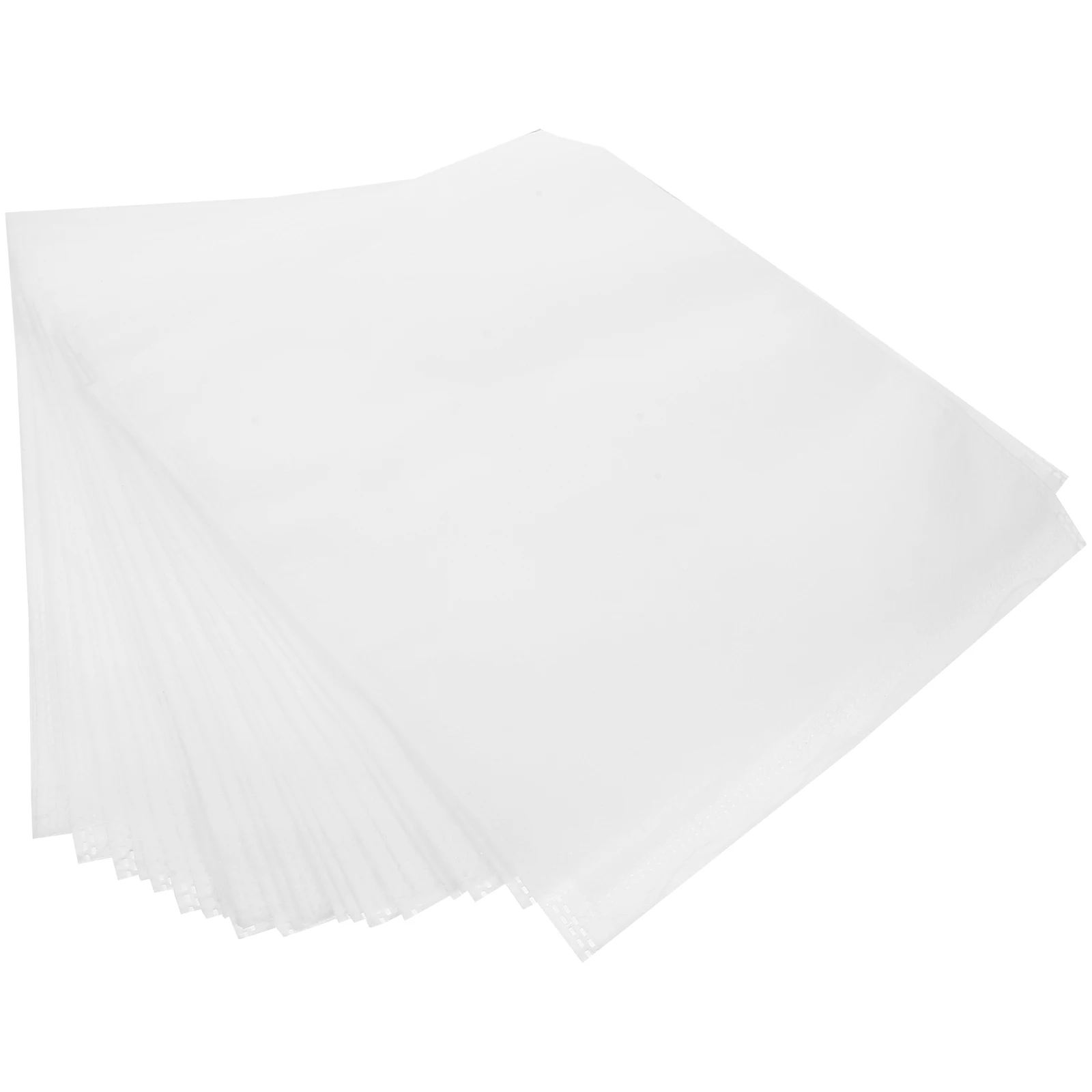 

100 Pcs White Drawstring Fruit Protection Bags 25x30cm Non Woven Fabric Nursery Growing Bags for Plants Flowers Fruit Trees