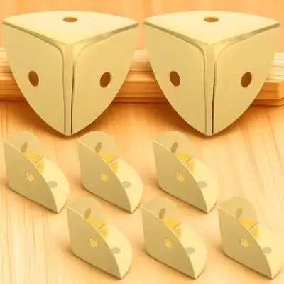 Protecteurs d'angle en métal, 8 pièces, pare-chocs en fer à 90 degrés pour boîtes à bijoux, meubles en bois, supports de protection de sécurité pour armoires