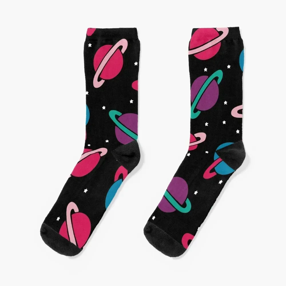 

Neon Space Planets Pattern Socks new in's summer sports stockings golf Socks Male Women's