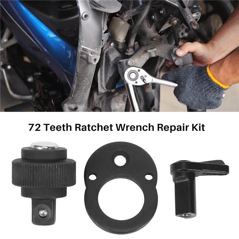 Repair Kit 1/4 inch 72 Teeth Ratchet Socket Wrench Repair Accessories Ratchet Wrench Part Kit