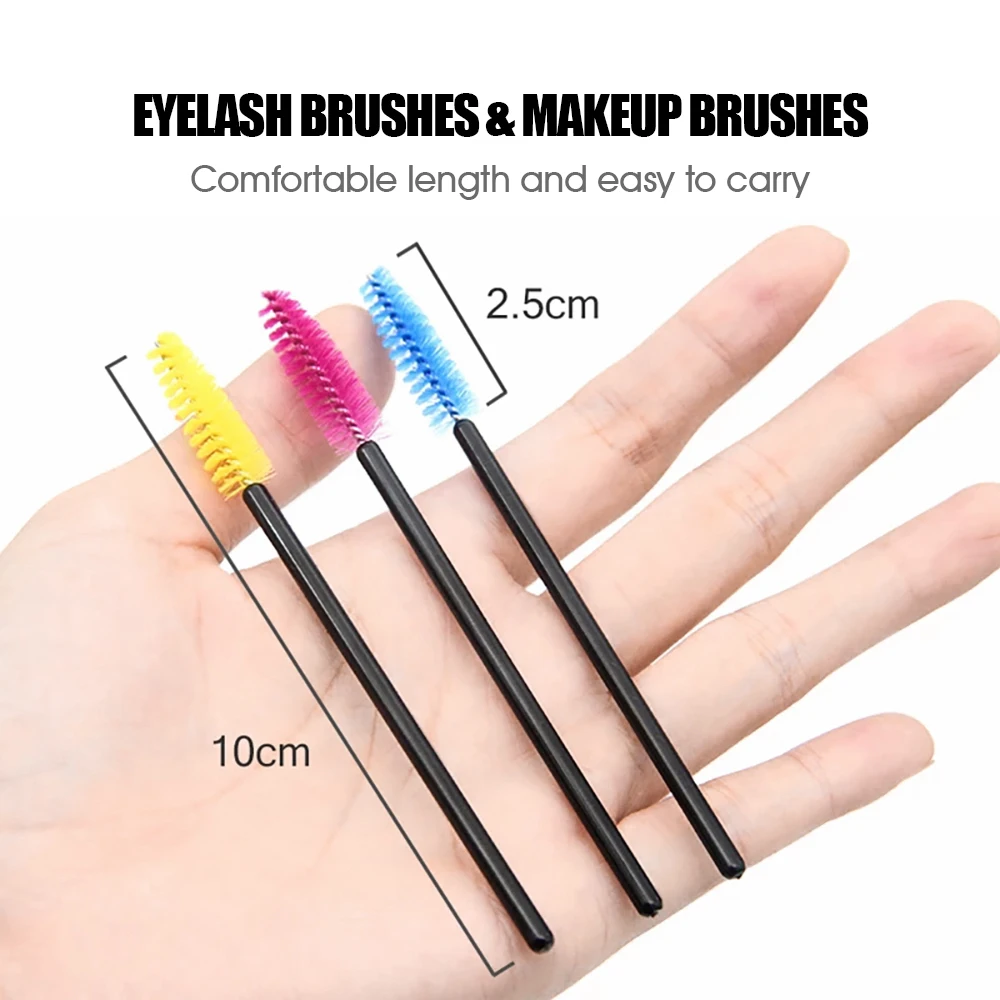 MASSCAKU Mascara Waterproof Eyelash Brush Cluster Tool Comb Type Cosmetics Products Supplies Easy-grafting Micro Brush