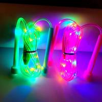 Illuminated Jump Rope Kids Night Exercise Fitness Training Entertainment Glowing Rope Skipping Fun Toys Optical Playing Led O7u6