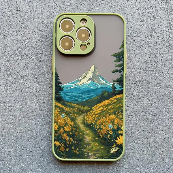 Sonnenaufgangslandschaft Handyhülle für iPhone 17 15 14 Plus Pro Max 16 13 12 11 Pro Max Mini XR X XS Plus Wunderschöne Mountain River Cover – Detail 11