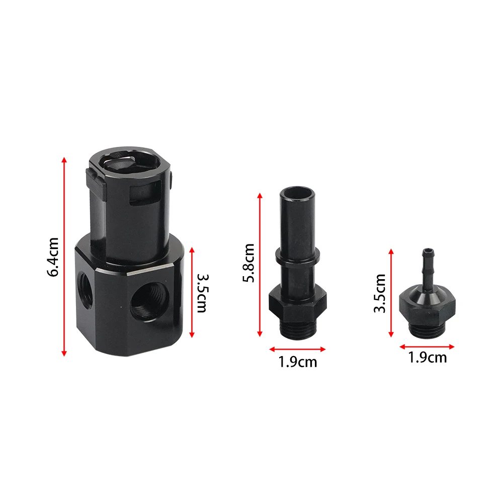 1 Set Fuel Filter Return Line Repair Connector Black For 2011-2016 Ford F250 F350 F450 6.7L Powerstroke