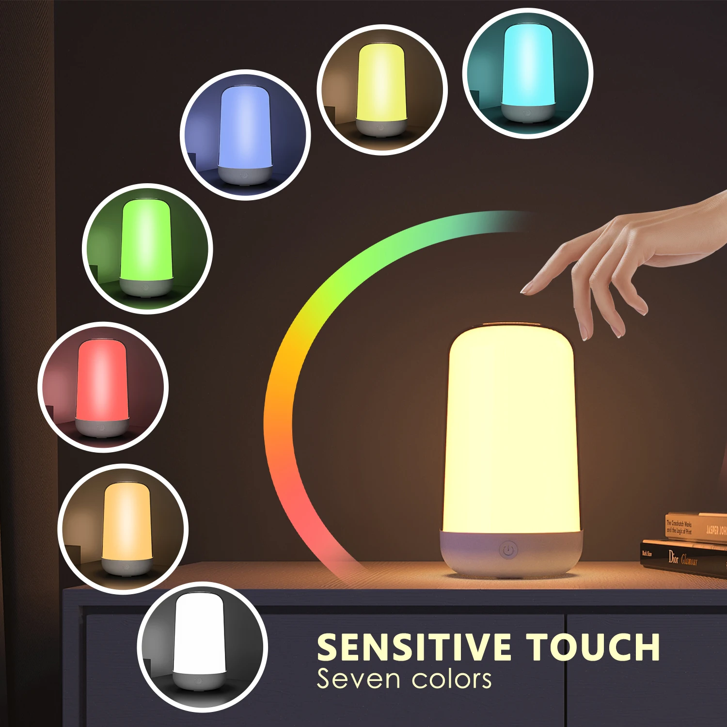 Smart Touch LED Night Light RG - Rgb Desk Lamp Smart recension och pris