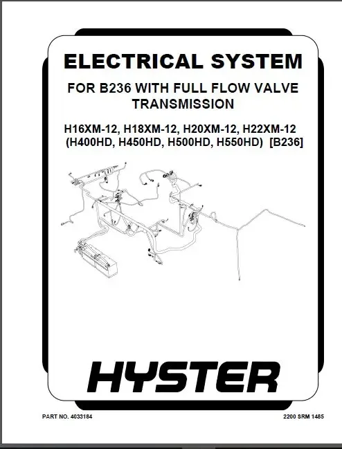 Hyster Spare Parts PDF 2017 For USA And EURO Version FULL MODELS