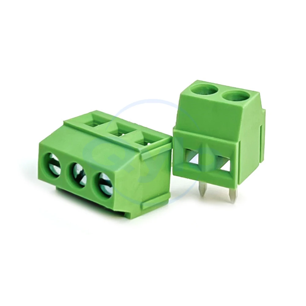 (5 pcs) KF 128L - 3.5mm Screw-Type PCB Terminal Block Low-Profile Copper Eco-Splicing 128L - 3.5 2P 3P