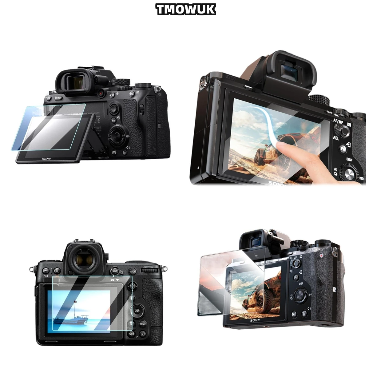 

For A7M4 A6700 A7C2 A7CR A7IV Hybrid Film Protector, 9H Glass + TPU Layer For Extreme Shock Absorption6