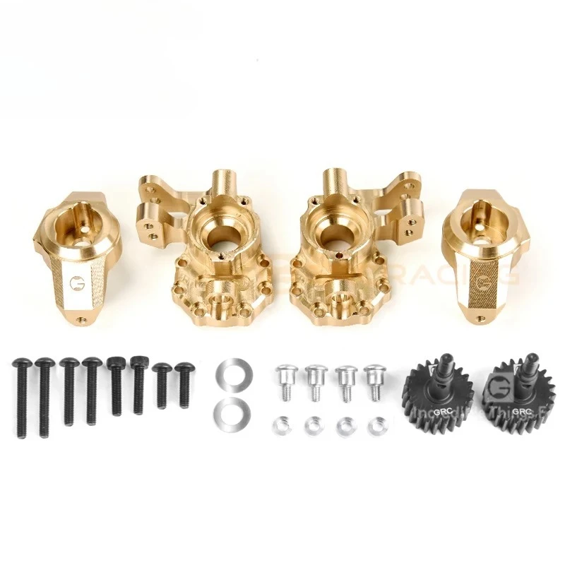 GRC G2 Ackerman Kingpin Sinks Steering C Block Kit Metal Steering Kit for 1/10 RC Crawler Car Traxxas TRX4 Diy Parts