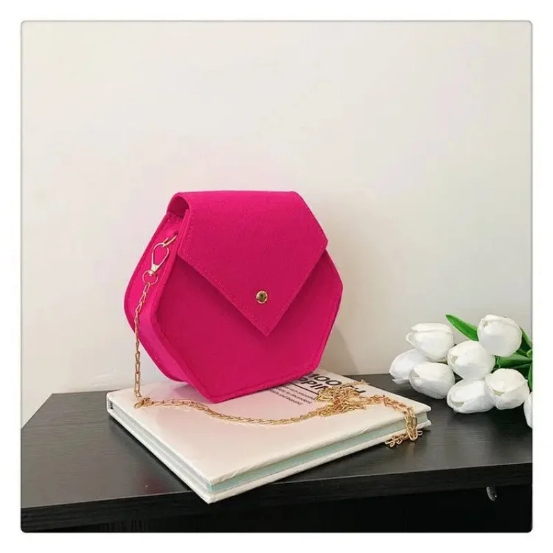 

High-quality women's handbag - hexagonal wallet crossbody bag travel bag designer luxury shoulder bag shopping handbag clutch ba
