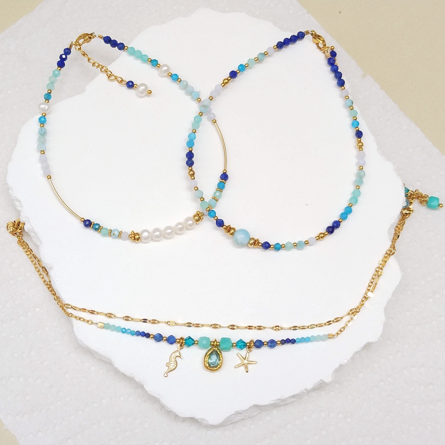 

Lii Ji Aurora Beads 4mm Citrine With Crystal Beaded Anklet 24+3cm Handmade Bohe Fashion Jewelry For Femaleo