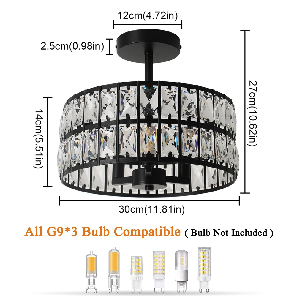 Crystal Ceiling Chandeiler Lamp Modern Indoor Lighting Pendant Light Fixtures Home Decora Led Hanging Light Living Bedroom Lamps