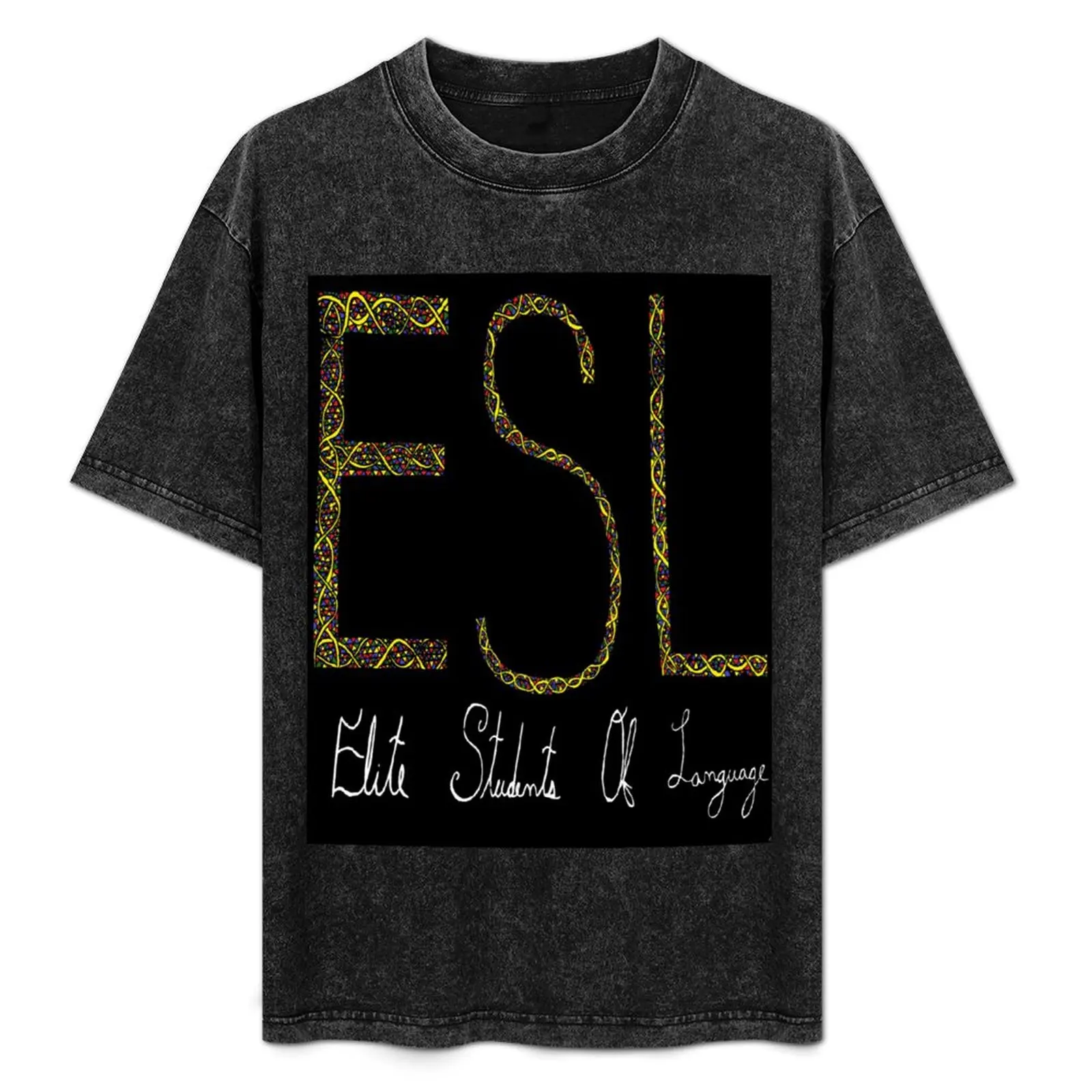 

ESL T-Shirt All Match Print Short Sleeve Top