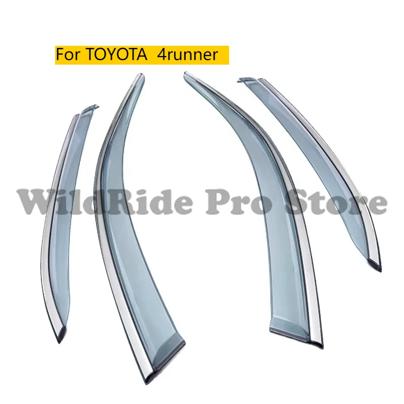 

Car Accessories for TOYOTA 4runner Car Injection Window Deflectors Vent Visor, High Quality with Stainless Steel.