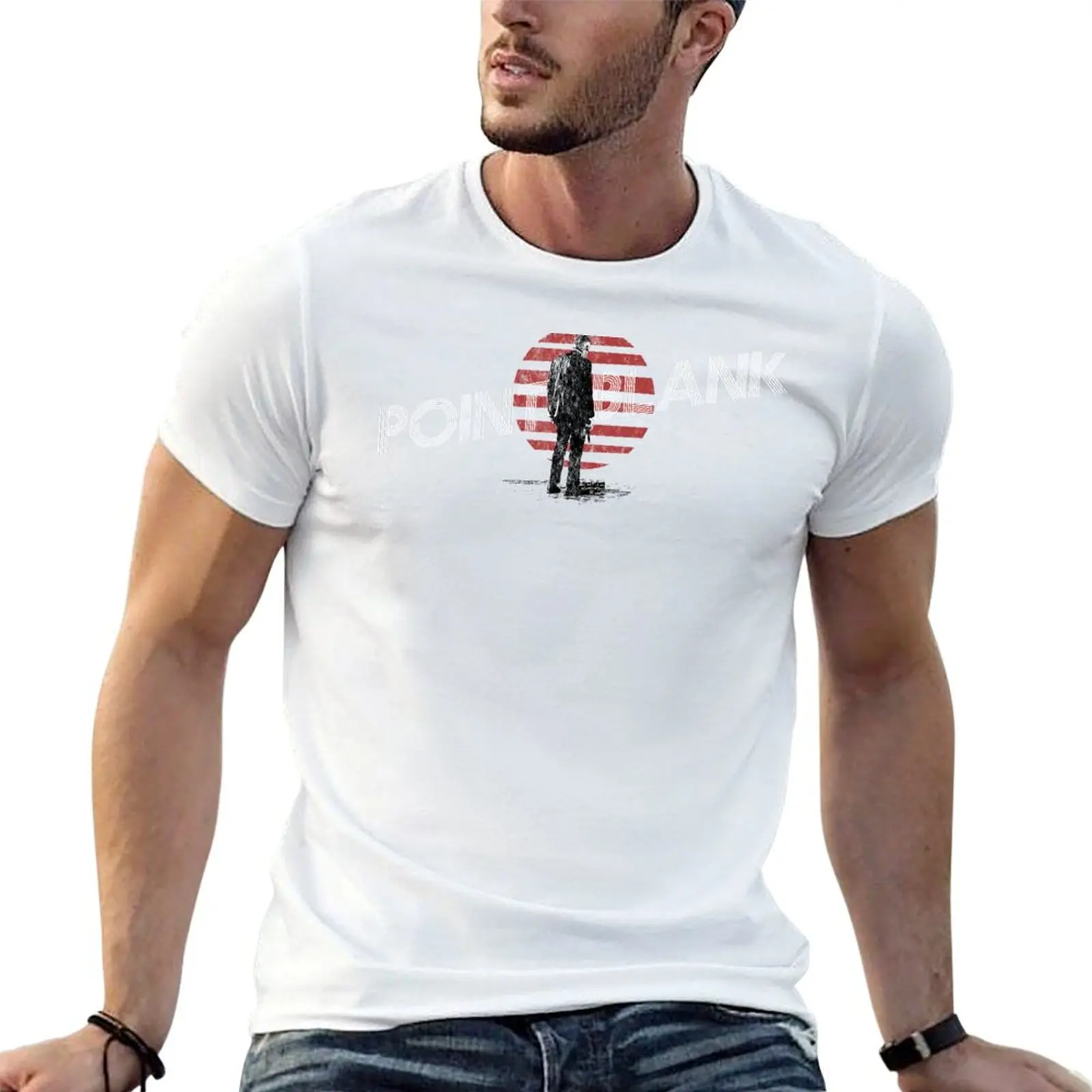 Point Blank T-Shirt Casual All Match Short Sleeve T-Shirt
